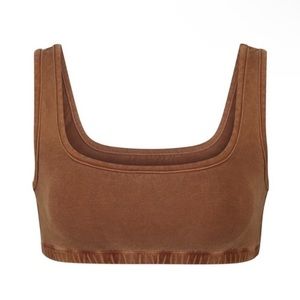 SKIMS Outdoor Bralette Color Camel size 3xl Sold out online New with Tags